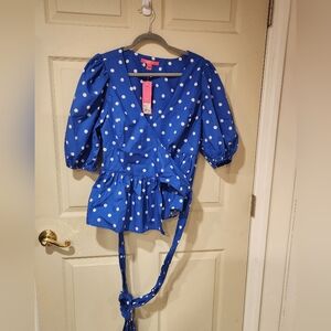 Blue grotto hotter spot blouse